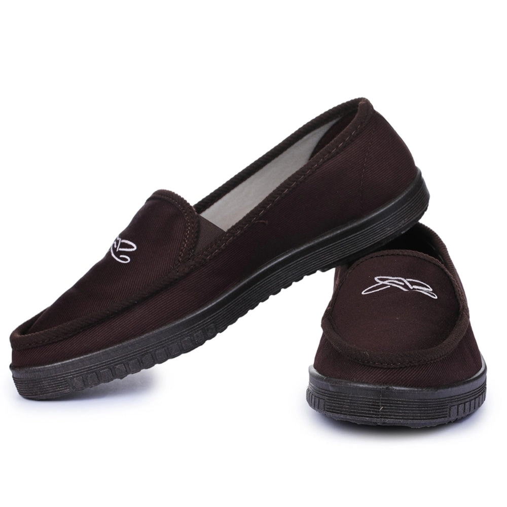 A-HA Brown Casual Non Lacing Shoes For Men WALKER-E By Liberty