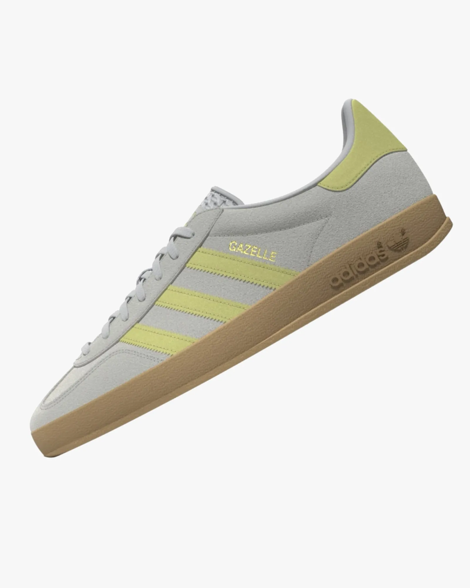 Adidas Gazelle Indoor - Grey One / Power Yellow / Gum 3