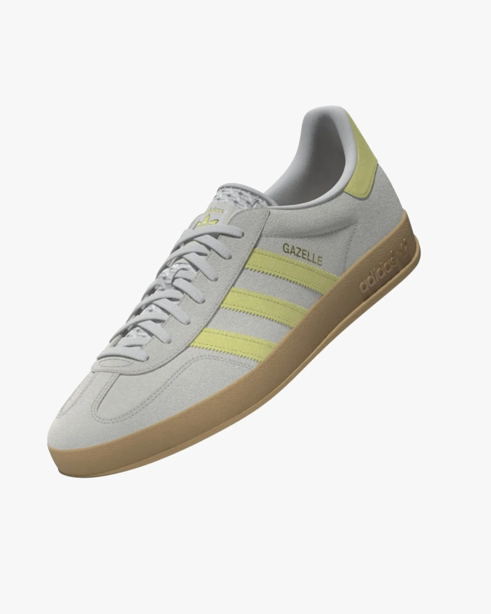 Adidas Gazelle Indoor - Grey One / Power Yellow / Gum 3