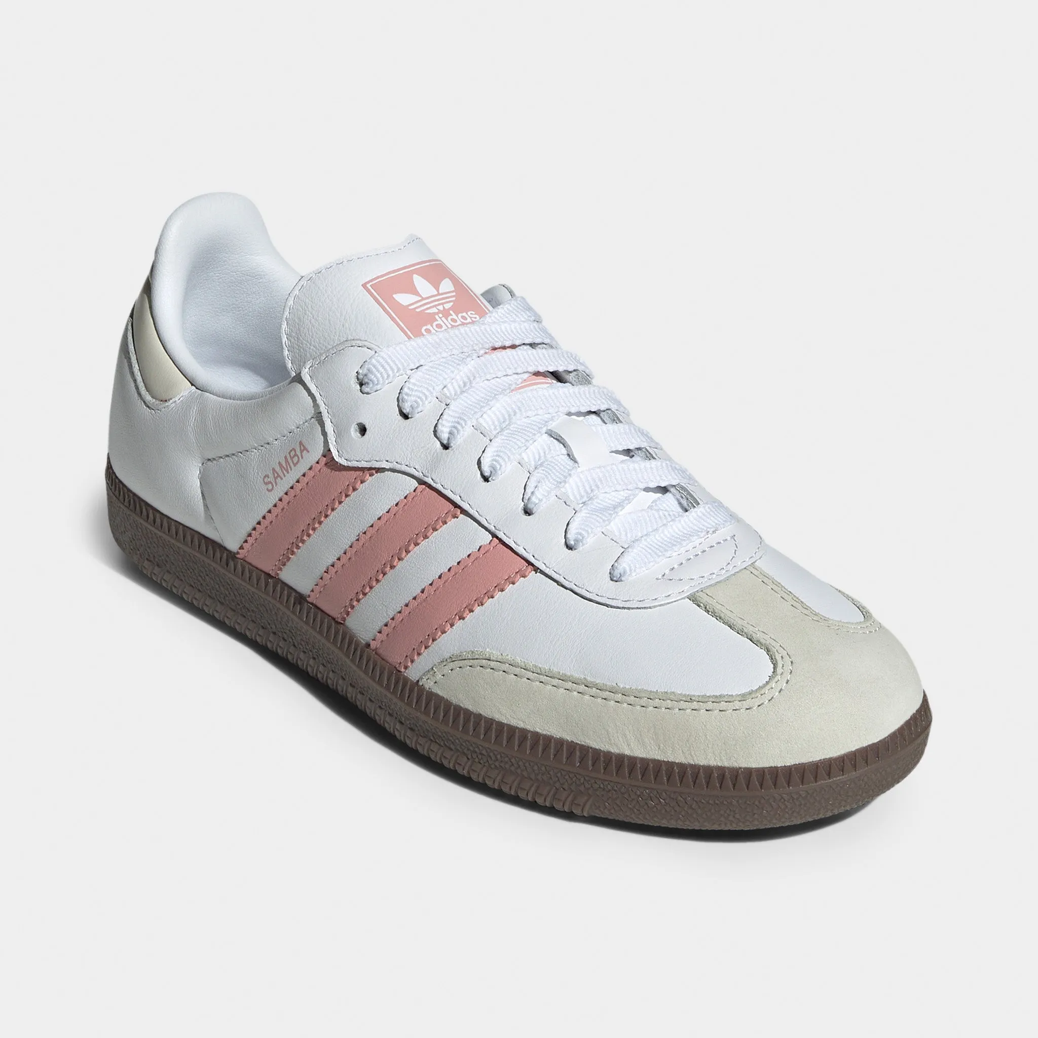 adidas Women's Samba OG White / Wonder Mauve - White
