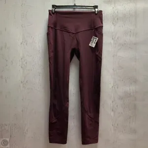 Athletic Leggings By Lululemon In Maroon, Size: 6