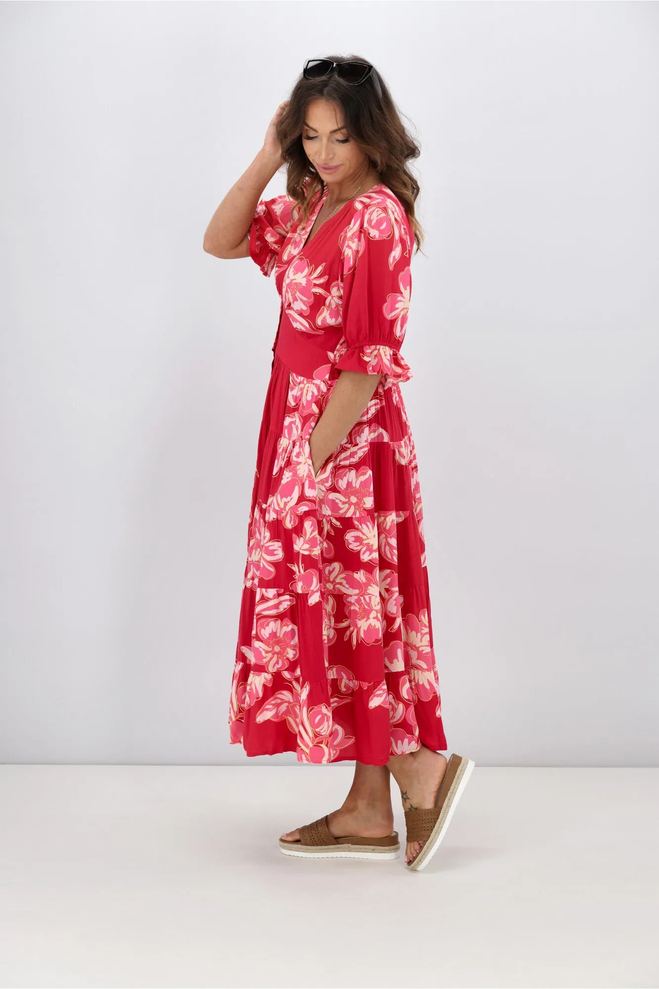 Avamia Amalia Midi Dress Pink