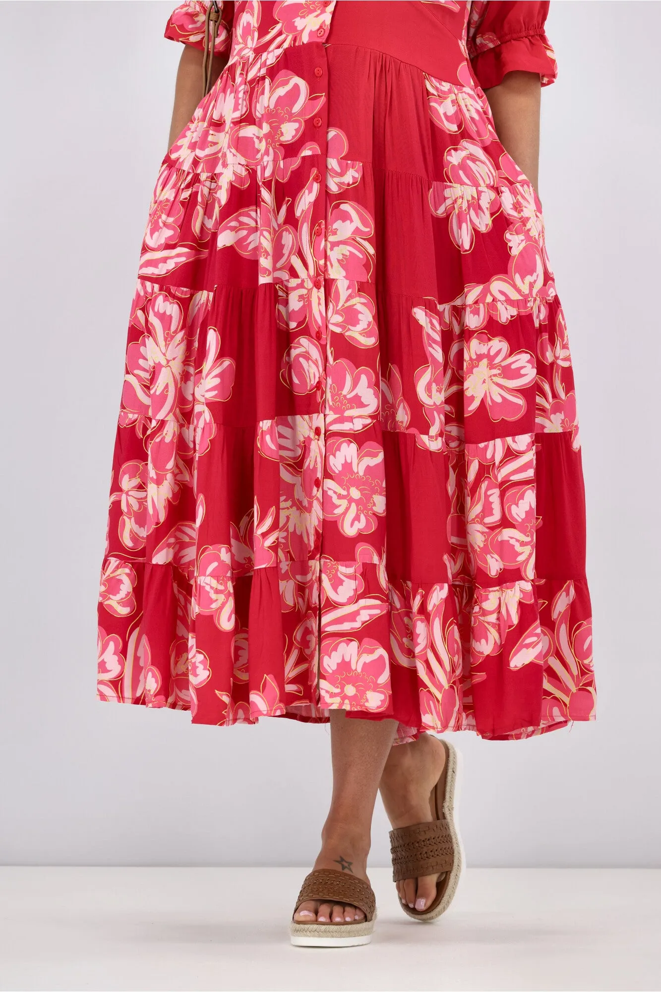 Avamia Amalia Midi Dress Pink