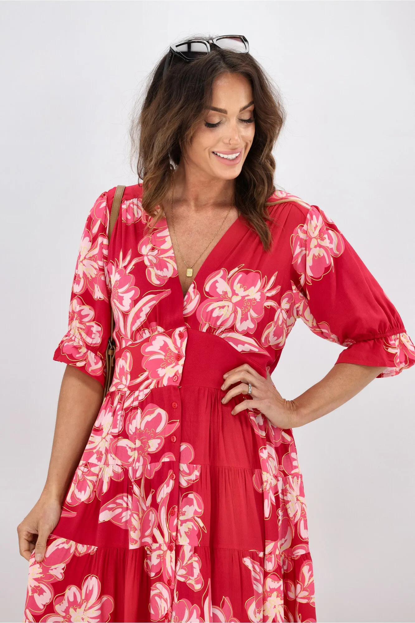 Avamia Amalia Midi Dress Pink