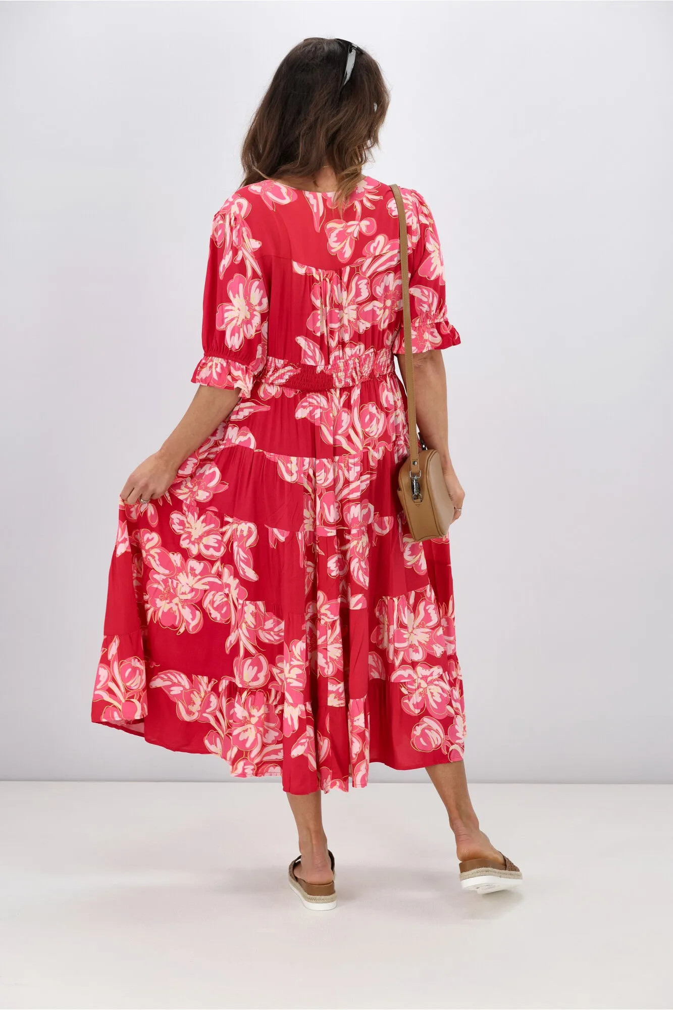Avamia Amalia Midi Dress Pink
