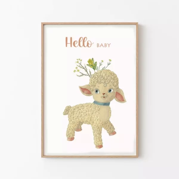 Barnabe aime le café Postcard Hello Baby