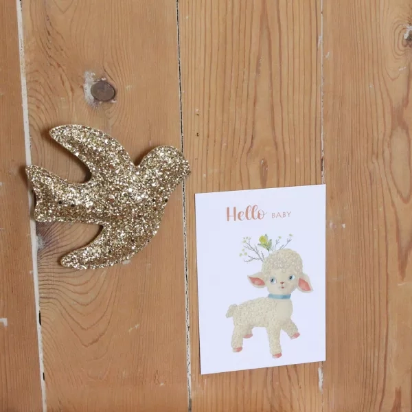 Barnabe aime le café Postcard Hello Baby