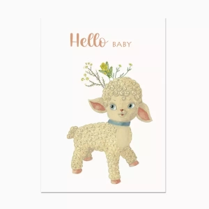 Barnabe aime le café Postcard Hello Baby