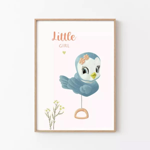 Barnabe aime le café Postcard Little Girl