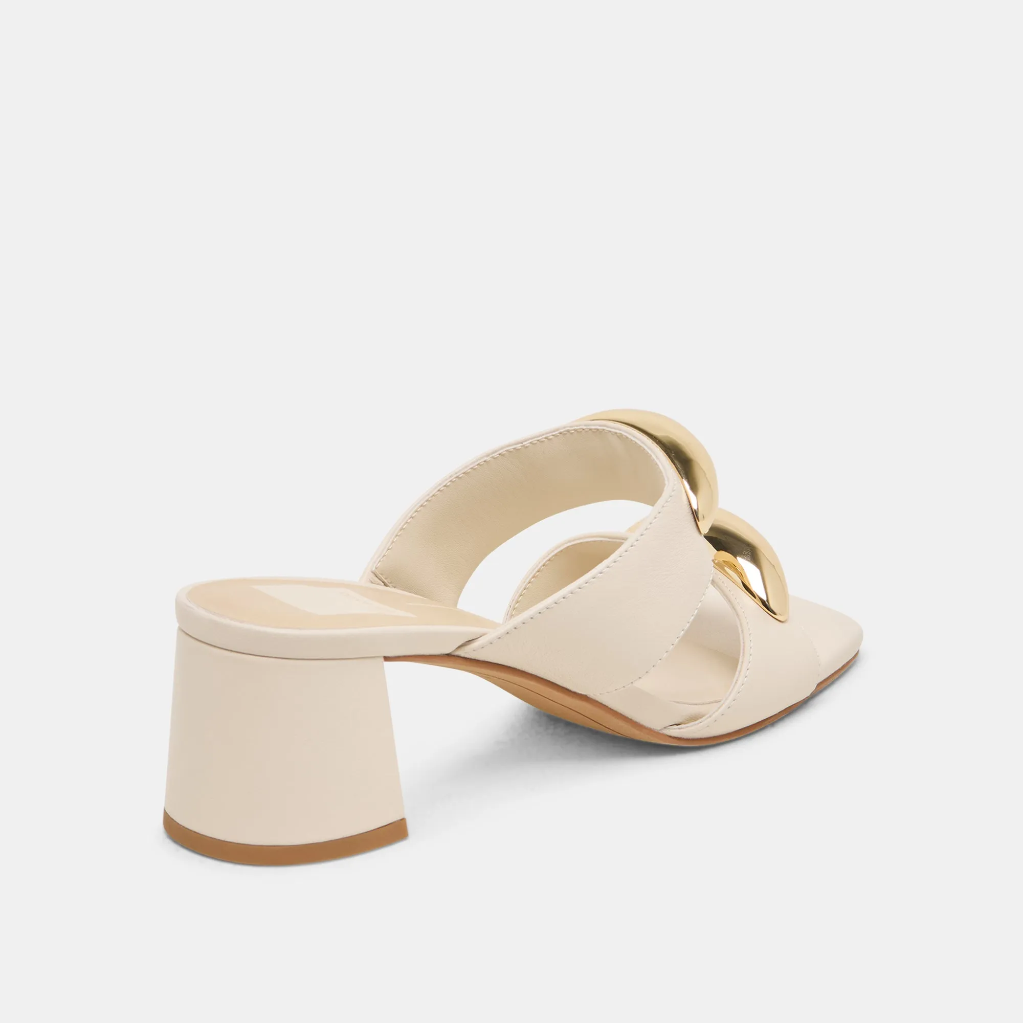 BARNET HEELS BONE LEATHER