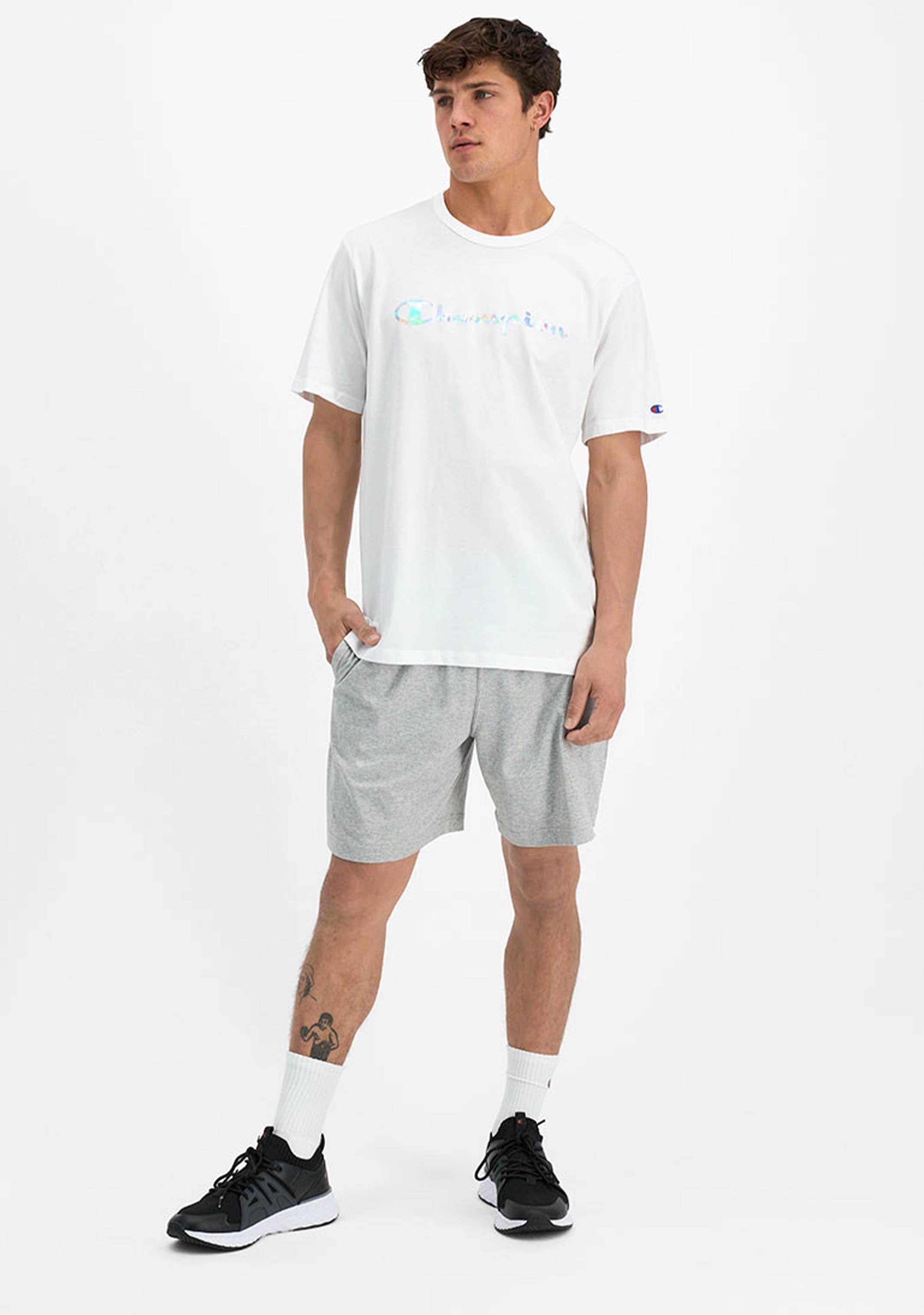 Champion Men’s Foil Logo Tee White