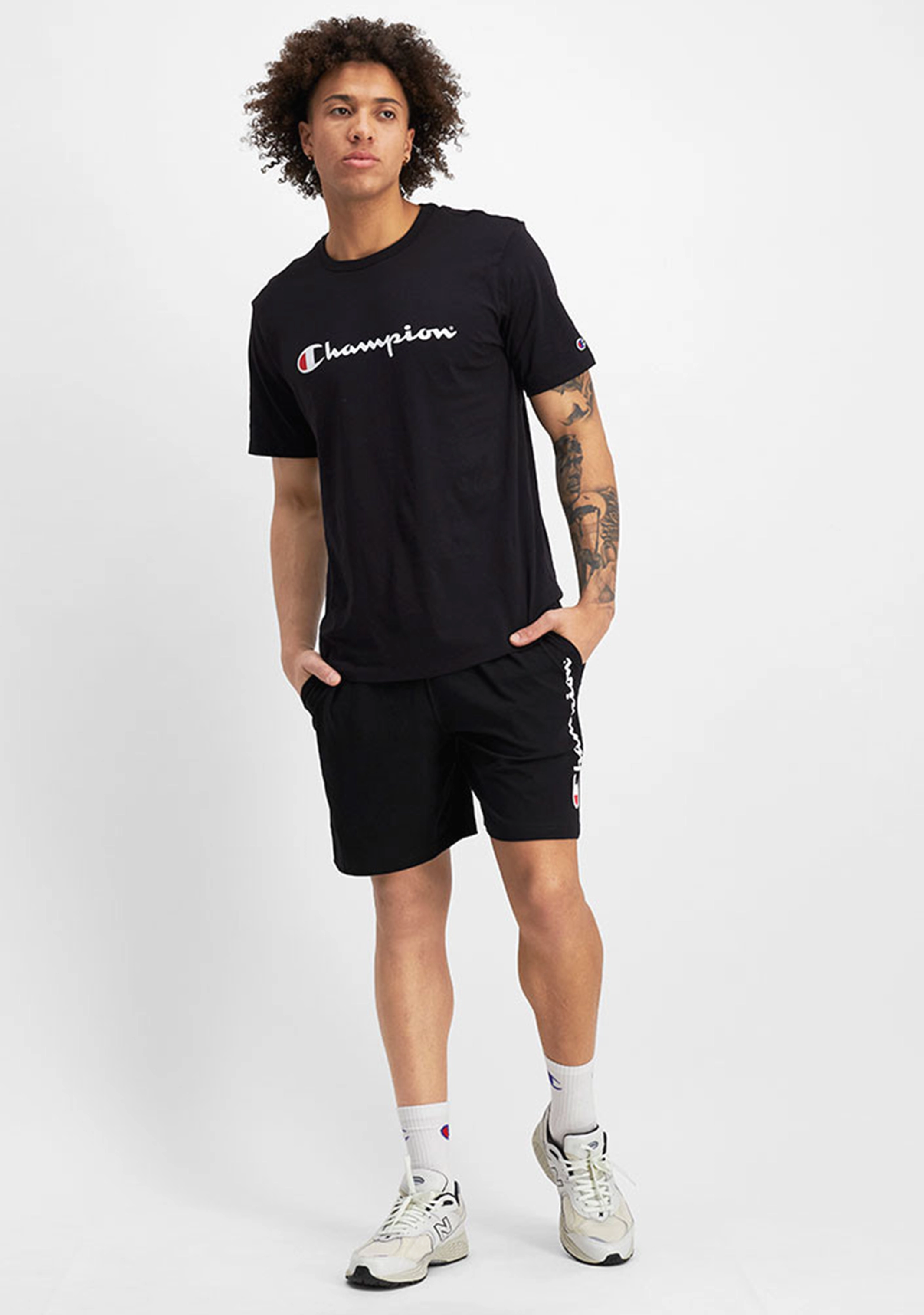 Champion Men’s Script Jersey Short Black