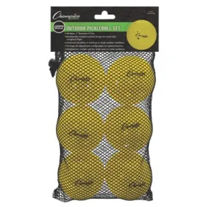 Champion Sports Roto Molded Outdoor Pickleballs-6 pack