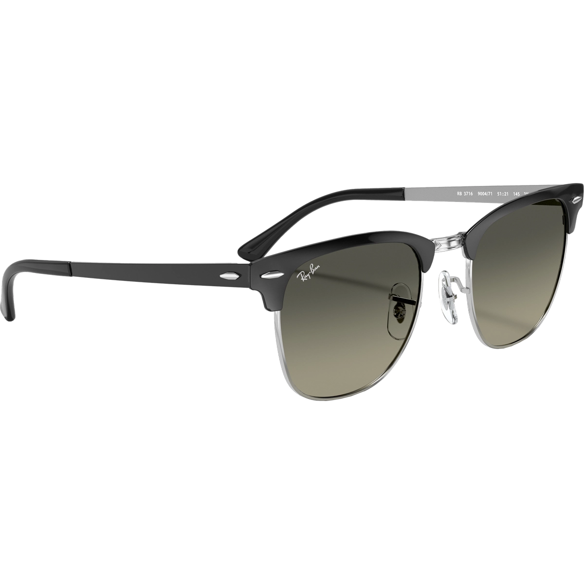 Clubmaster Metal - Polished Black Silver/Grey Gradient
