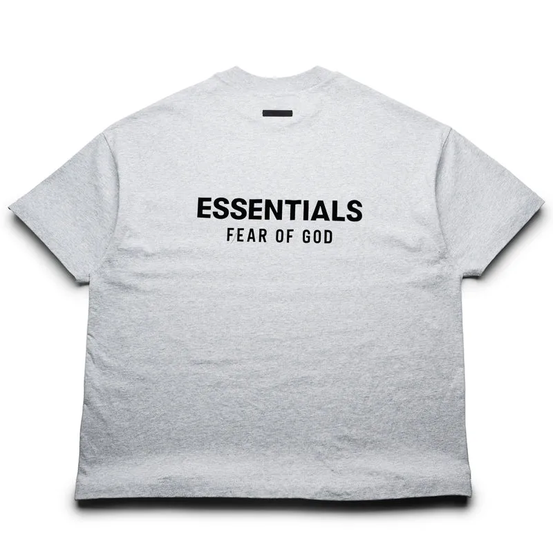 Fear Of God Essentials Jersey Crewneck Tee - Light Heather Gray