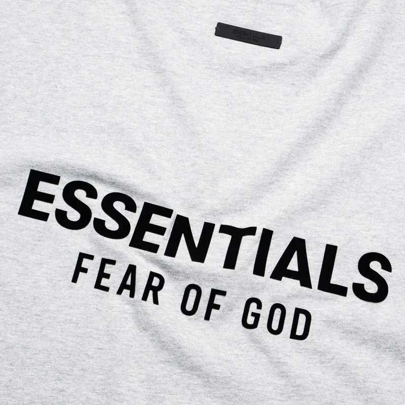 Fear Of God Essentials Jersey Crewneck Tee - Light Heather Gray
