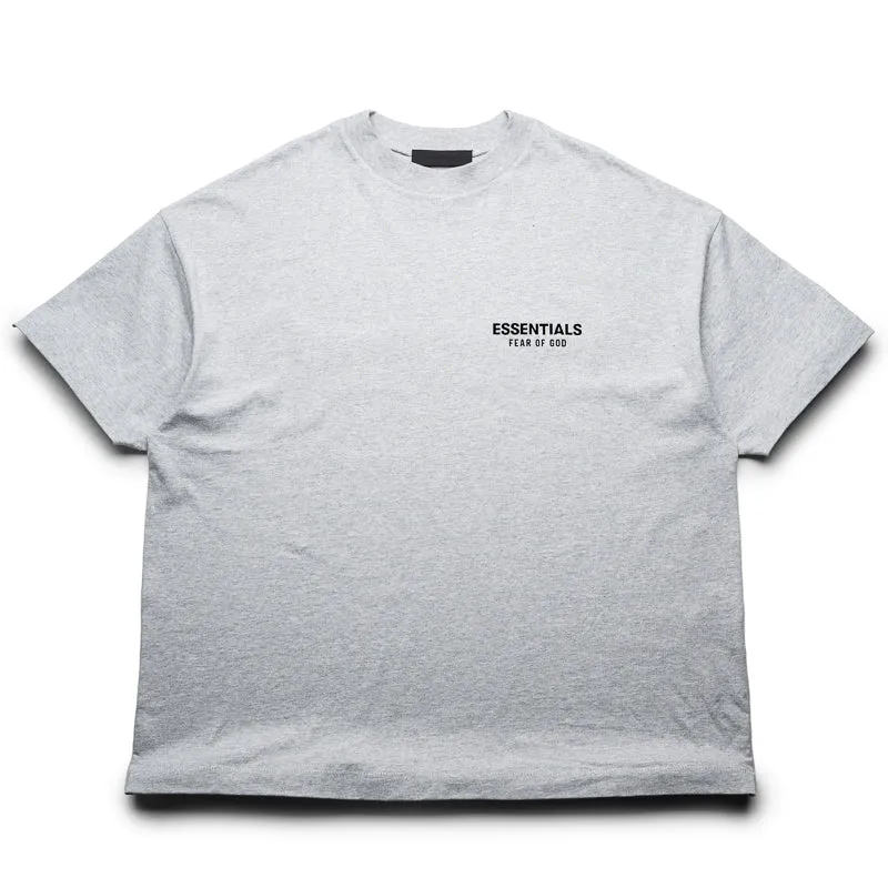 Fear Of God Essentials Jersey Crewneck Tee - Light Heather Gray
