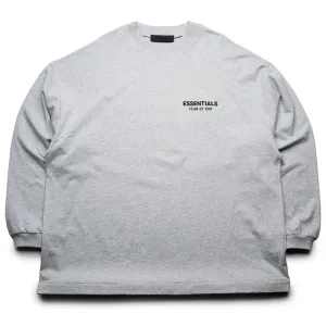 Fear Of God Essentials Jersey L/S Tee - Light Heather Gray