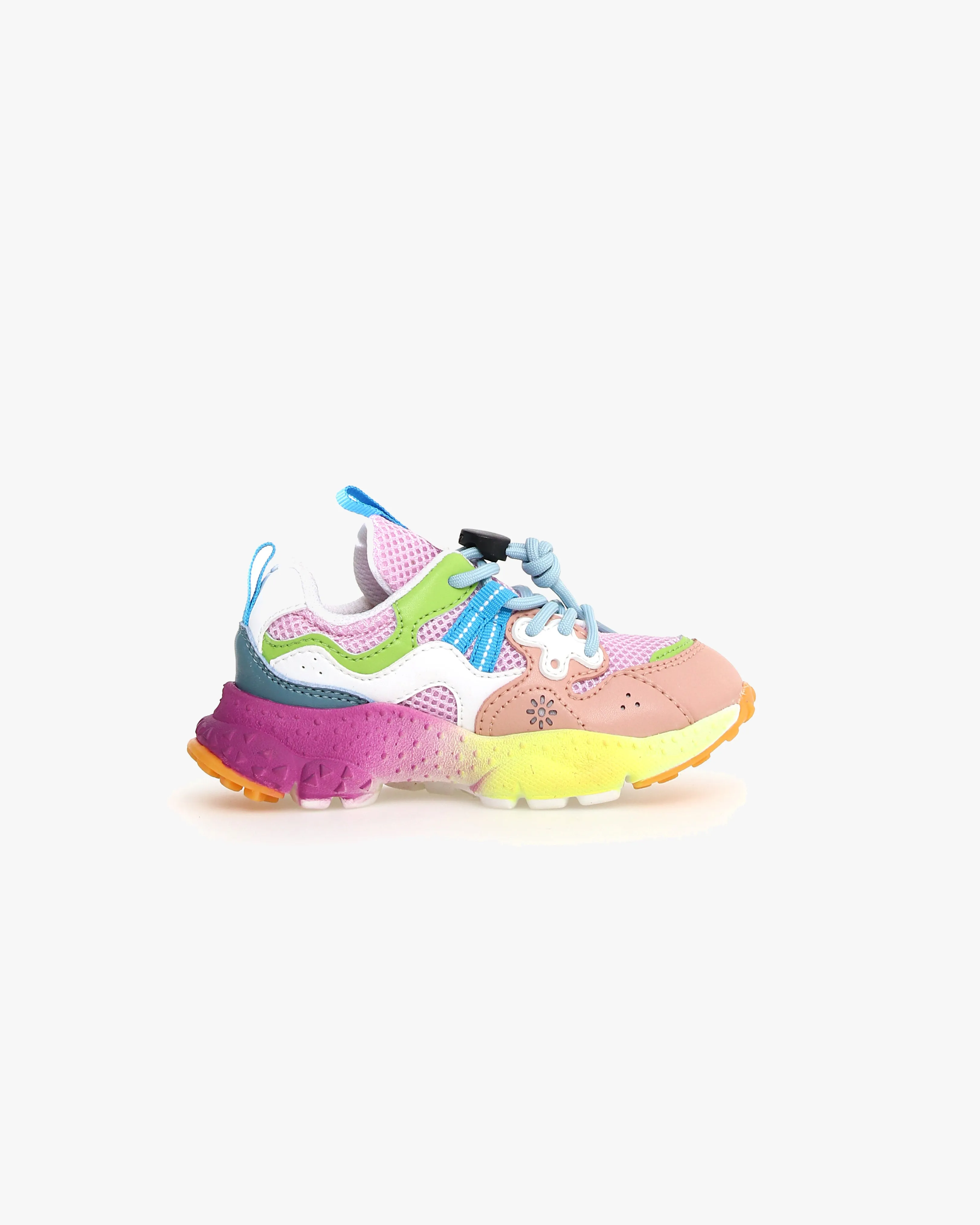 Flower Mountain Kids Yamano 3 E-Calf & Mesh - Grey / Violet / Light Green