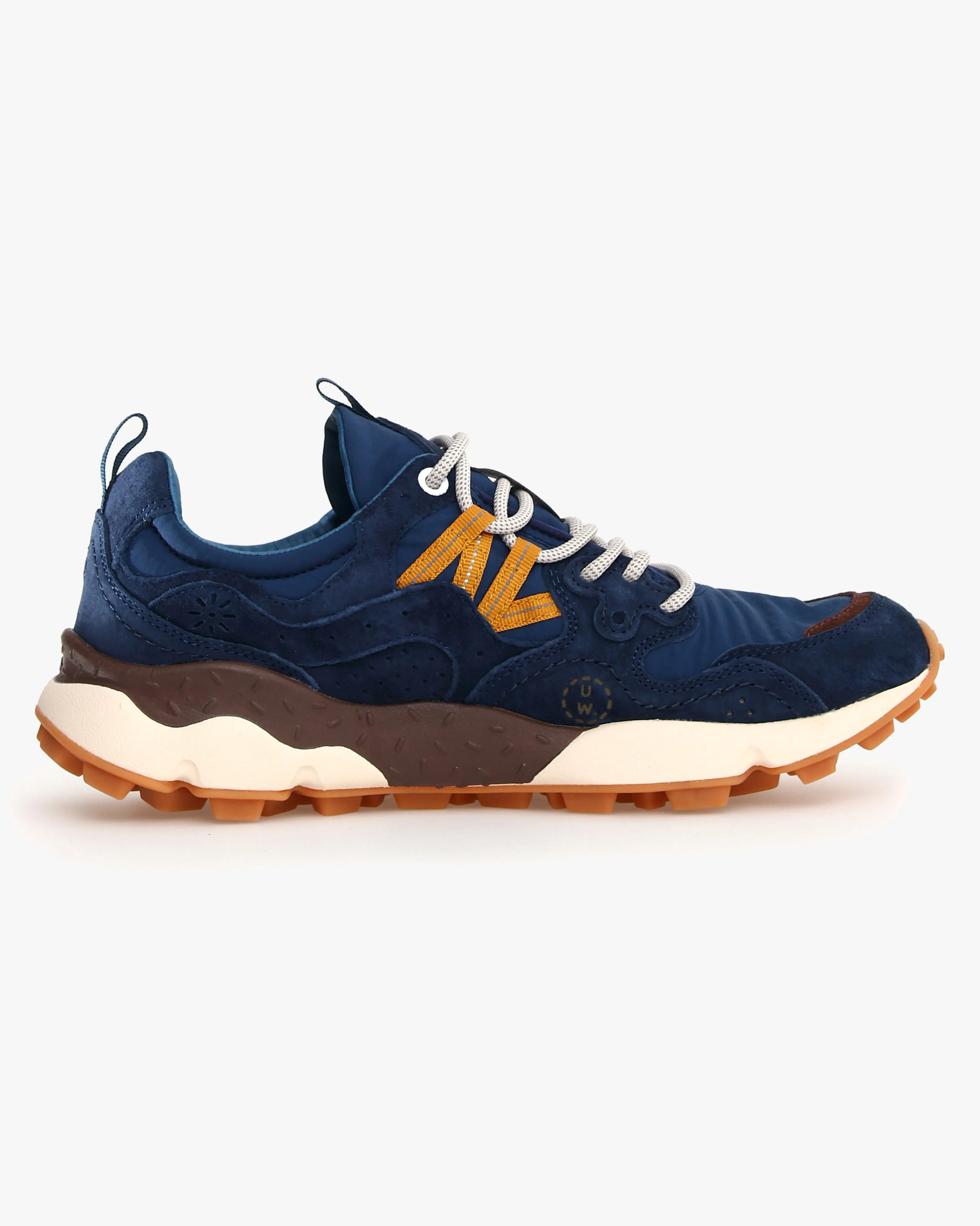 Flower Mountain x Universal Works Yamano 3 Suede & Nylon - Navy / Brown