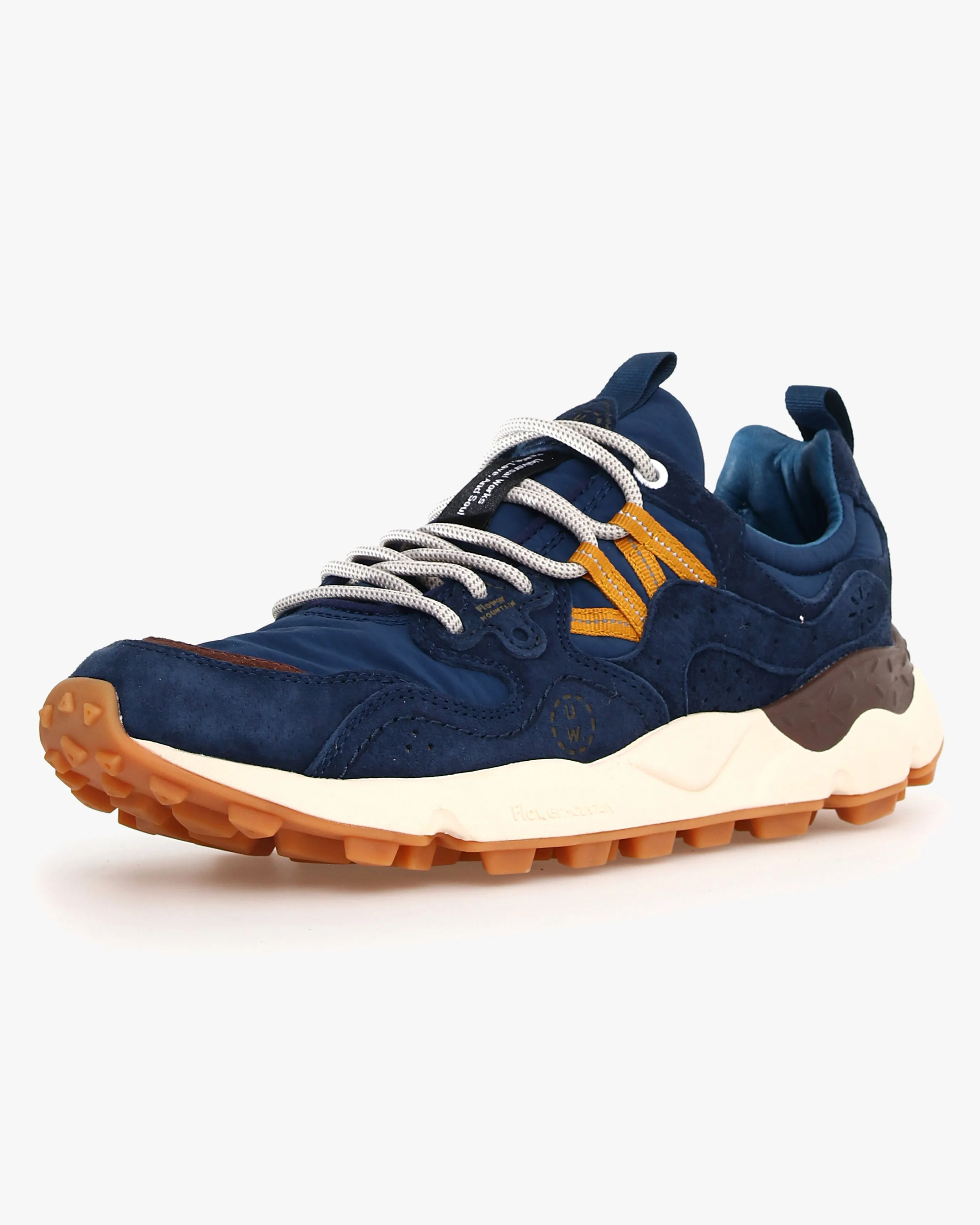 Flower Mountain x Universal Works Yamano 3 Suede & Nylon - Navy / Brown