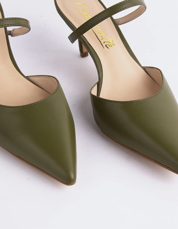 Forsythia Khaki Leather