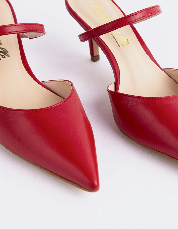 Forsythia Red Leather