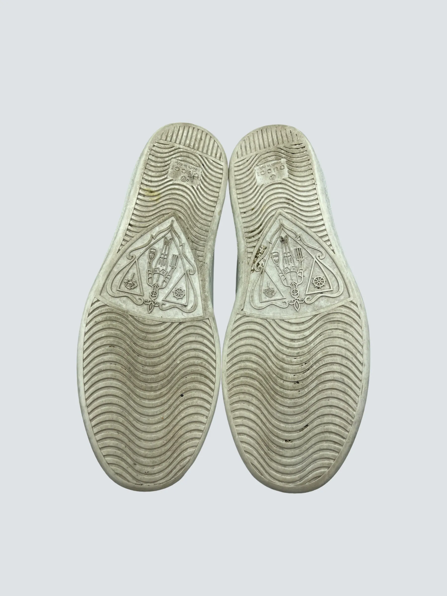 Gucci White Leather Sneakers - UK 5