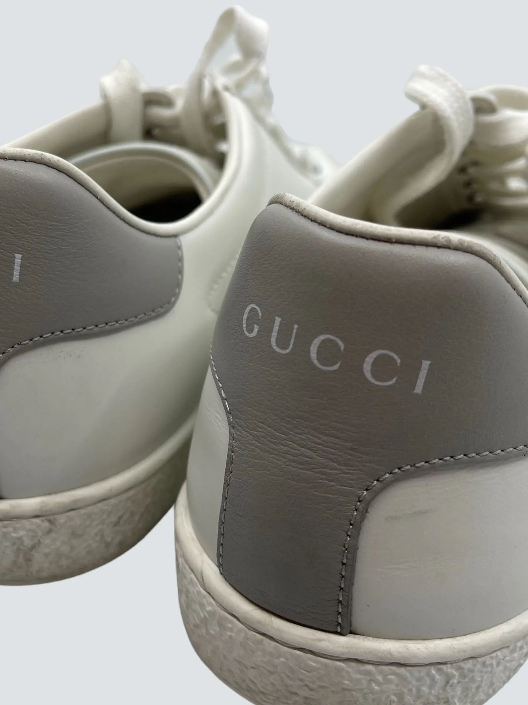 Gucci White Leather Sneakers - UK 5