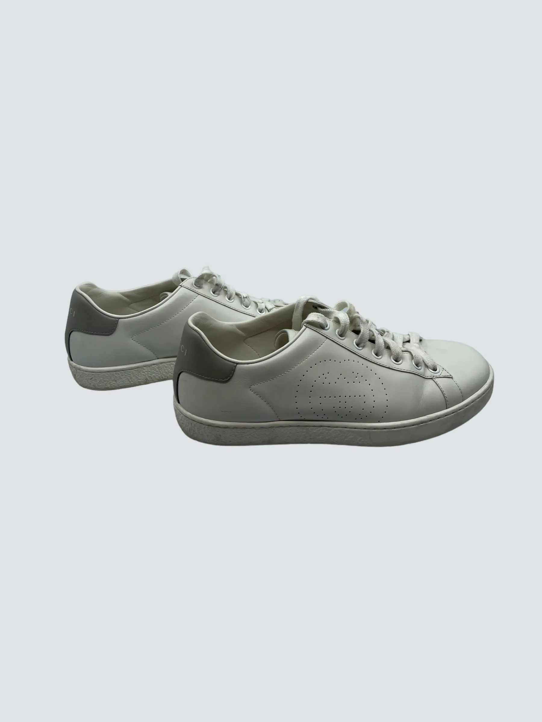 Gucci White Leather Sneakers - UK 5