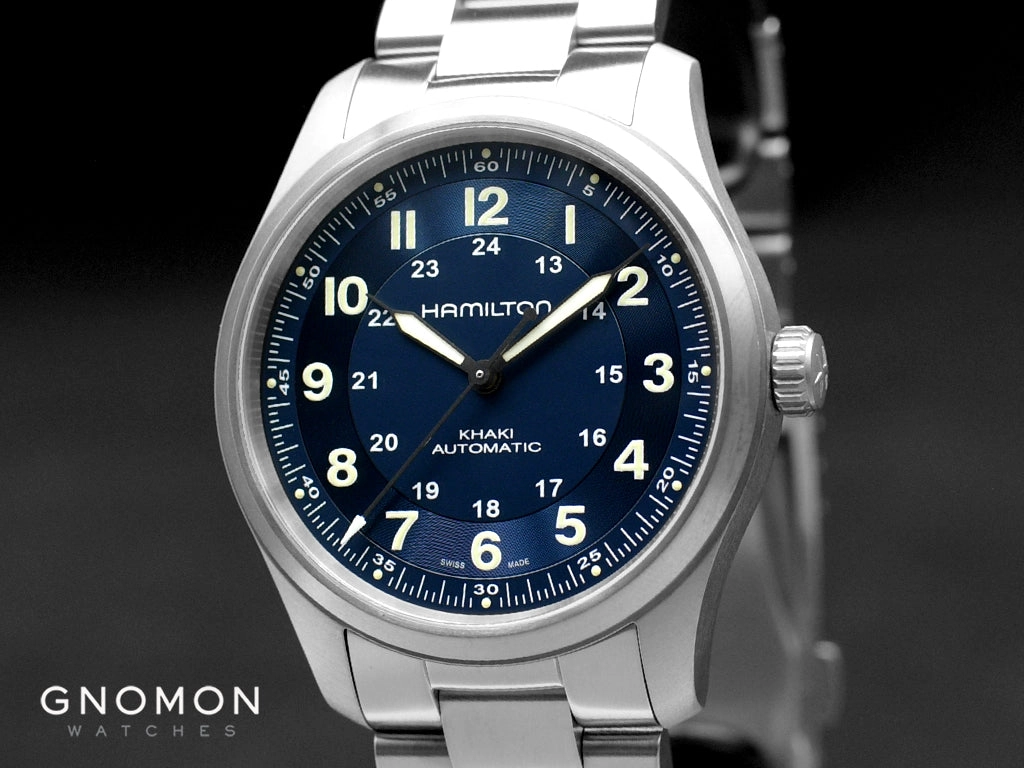 Khaki Field Titanium Auto 38 Blue - Bracelet Ref. H70205140