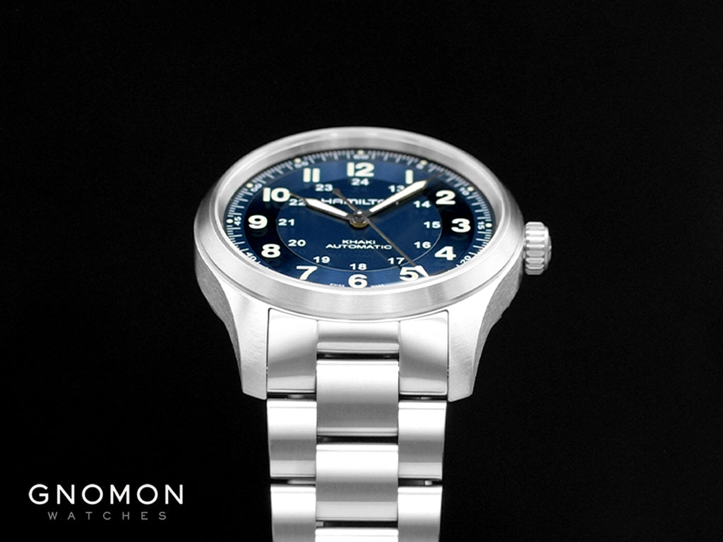 Khaki Field Titanium Auto 38 Blue - Bracelet Ref. H70205140