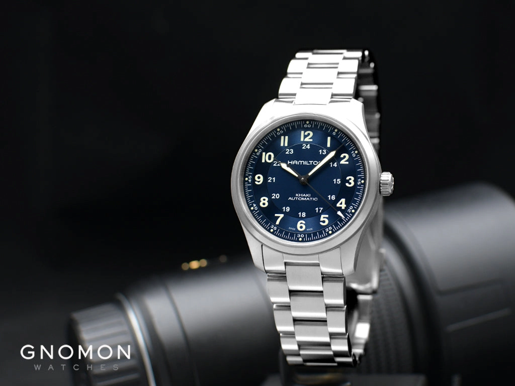 Khaki Field Titanium Auto 38 Blue - Bracelet Ref. H70205140