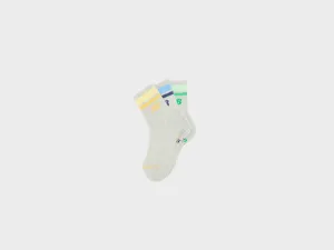 Kids' Everyday Stripe Midcalf Socks (251 / G / GREY)