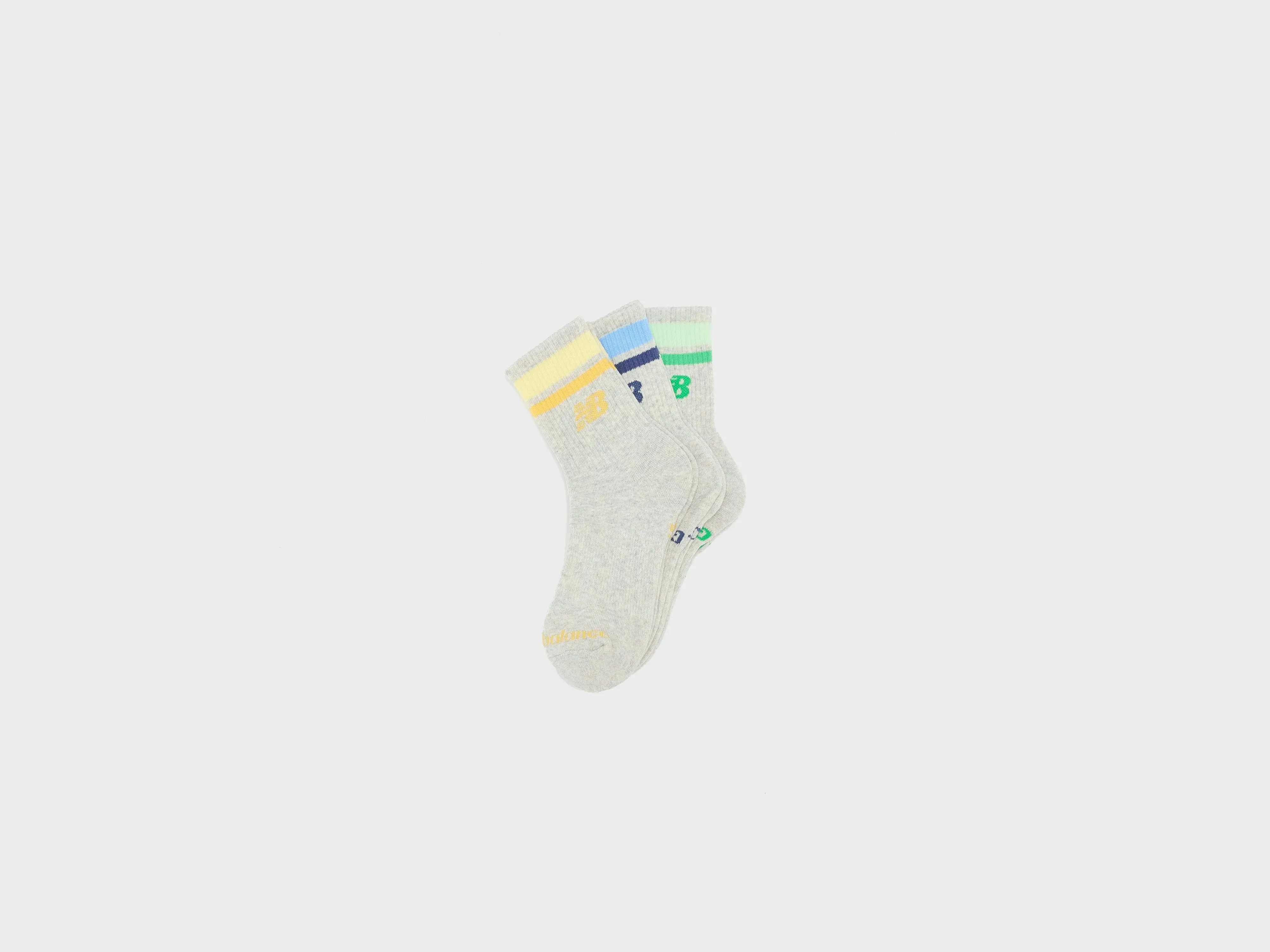 Kids' Everyday Stripe Midcalf Socks (251 / G / GREY)