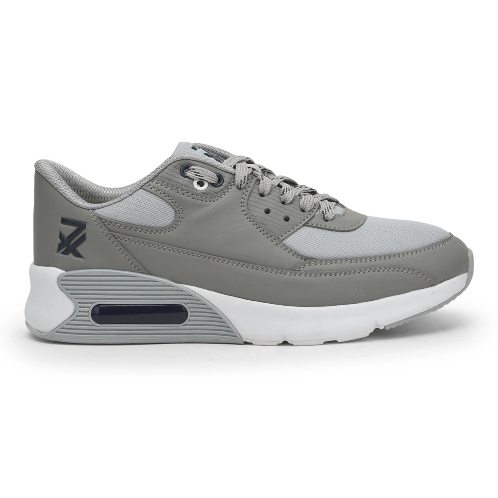 Leap7x Lacing Grey Casual Shoes For Men BRISTOL-1E By Liberty