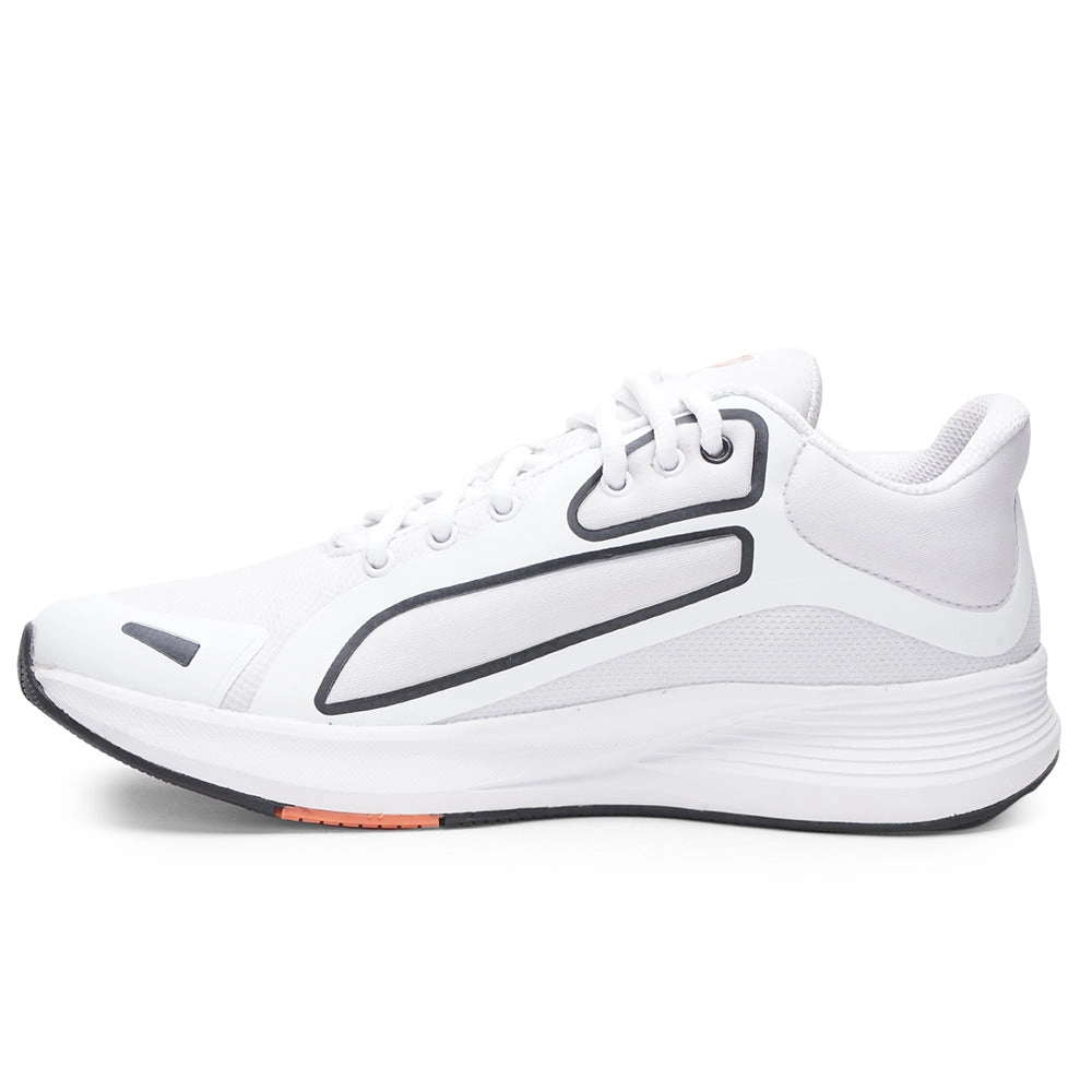 Leap7x Sports White Lacing Running Shoes For Men GRIPPER-1E By Liberty