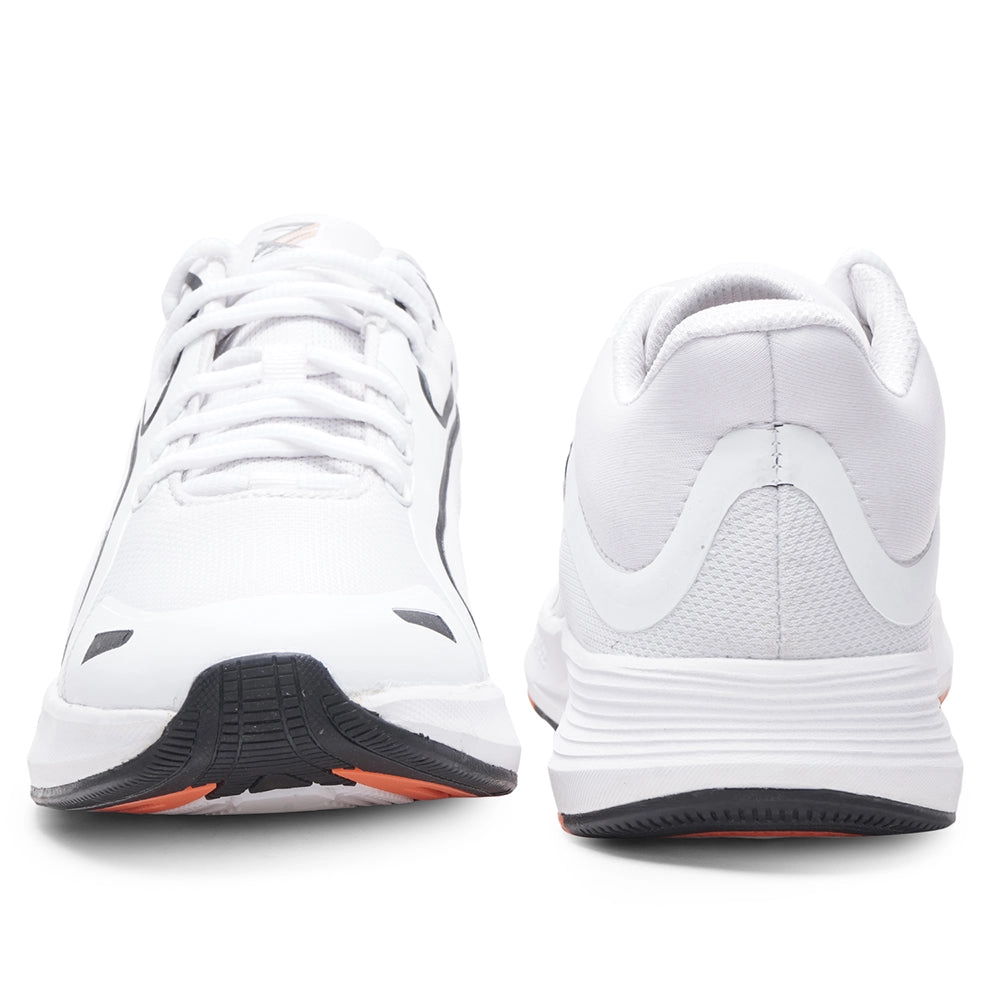Leap7x Sports White Lacing Running Shoes For Men GRIPPER-1E By Liberty