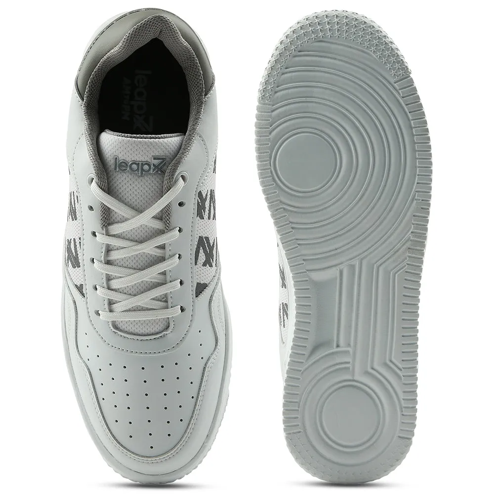 Leap7x White Casual Lacing Sneakers For Men SNOOKIS By Liberty