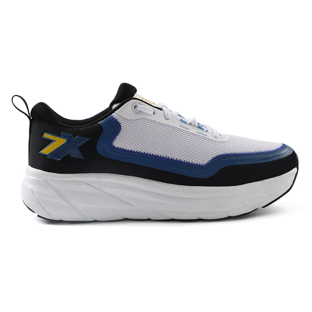 Leap7x White Sports Lacing Running Shoes For Men ROBUST-3E By Liberty