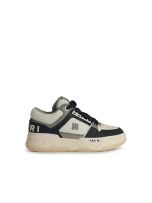 'Ma-1' Black Leather Sneakers