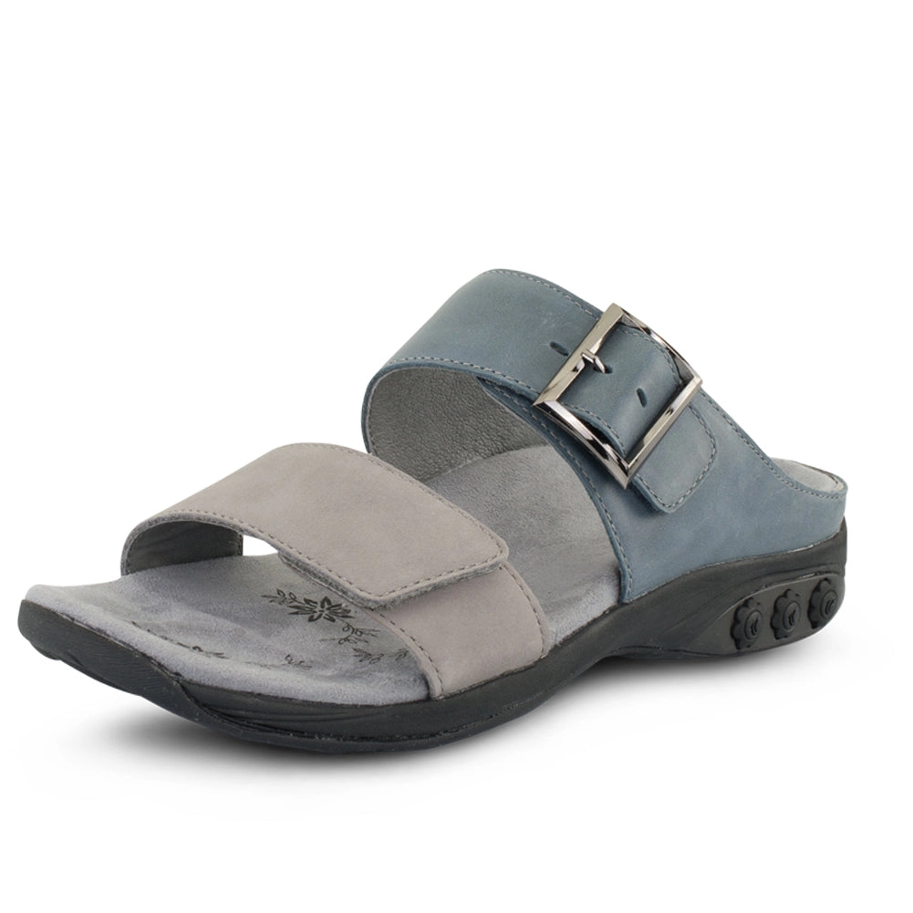 Mandy Women’s Color Block Leather Sandal