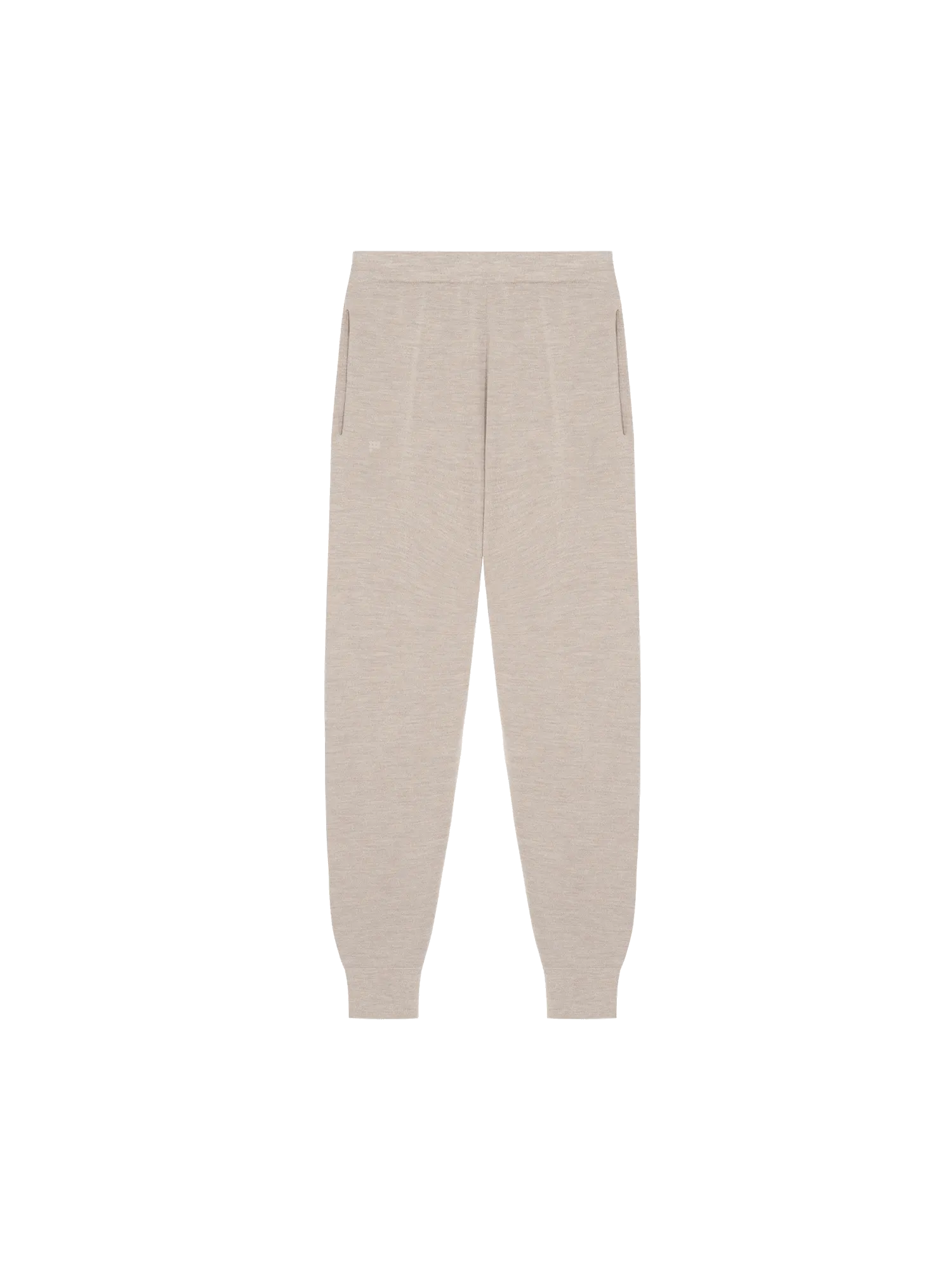 Mens DNA Regenerative Merino Wool Track Pants—stone marl