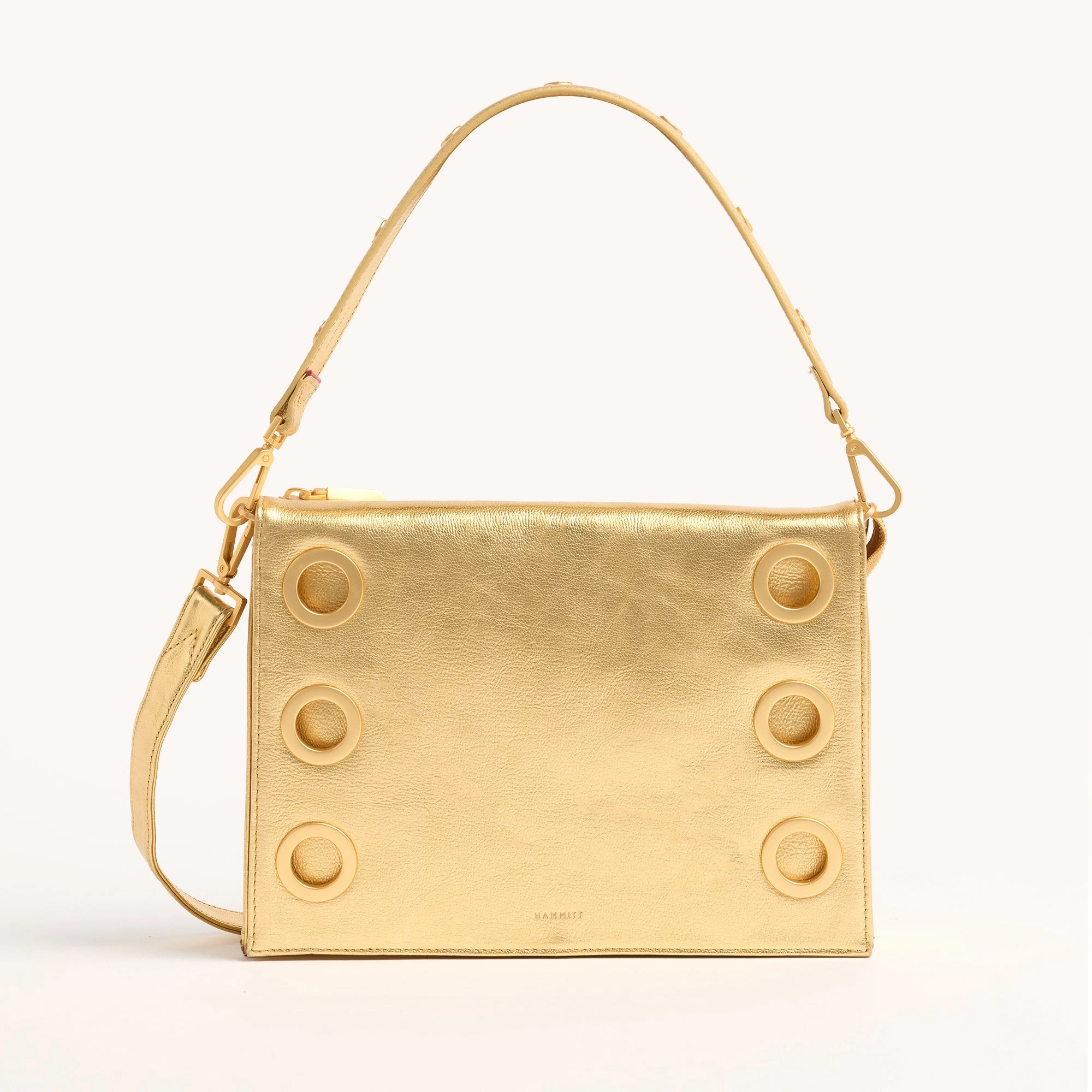 Montana Clutch | Gala Gold/Brushed Gold Hammered | Lrg