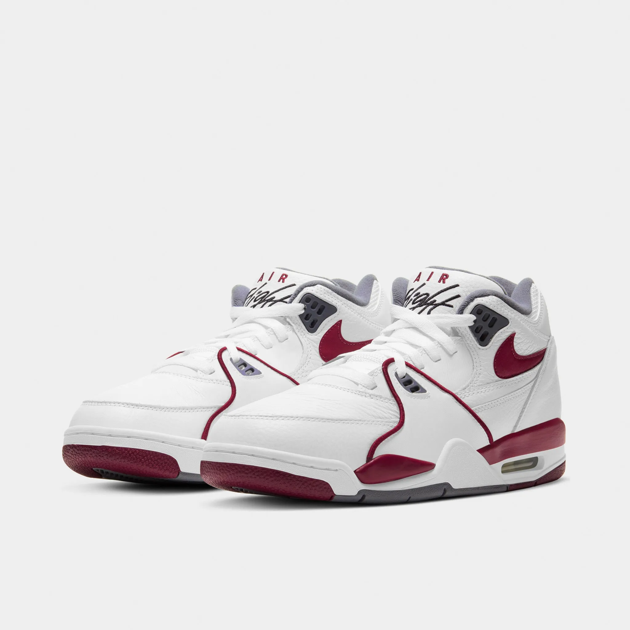 Nike Air Flight 89 White / Team Red - Smoke Grey