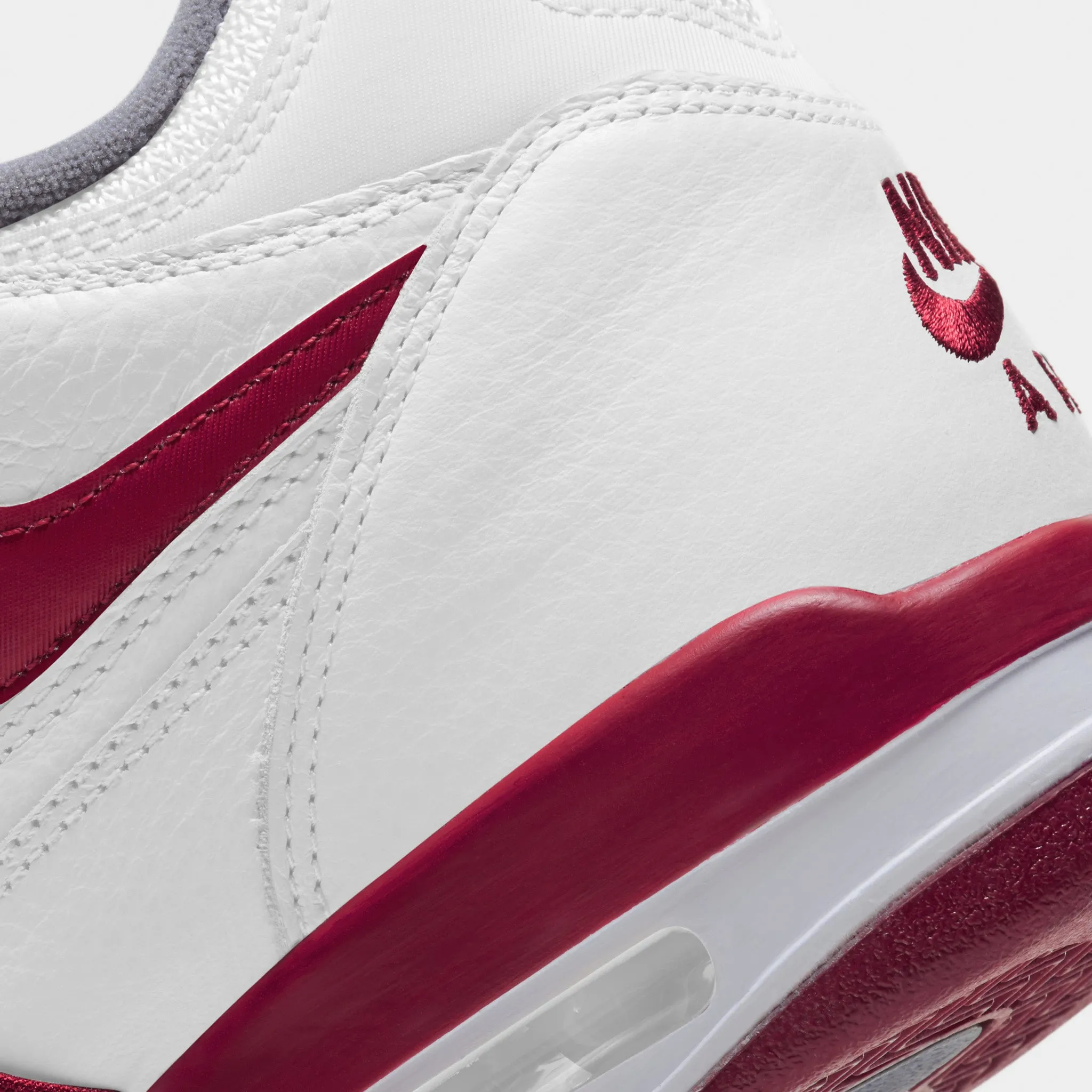 Nike Air Flight 89 White / Team Red - Smoke Grey