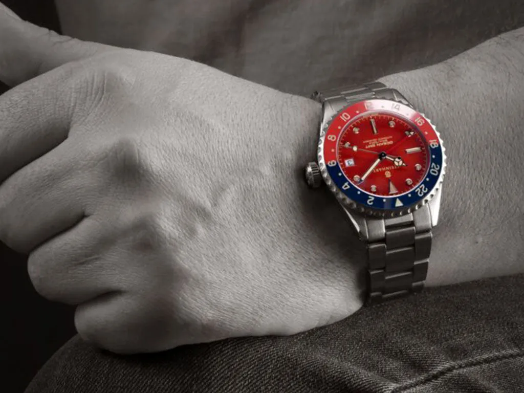 Ocean 39 Vintage GMT Premium Red Ceramic