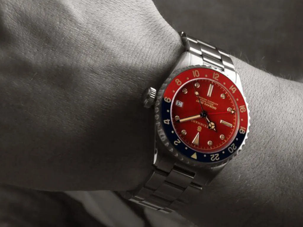 Ocean 39 Vintage GMT Premium Red Ceramic