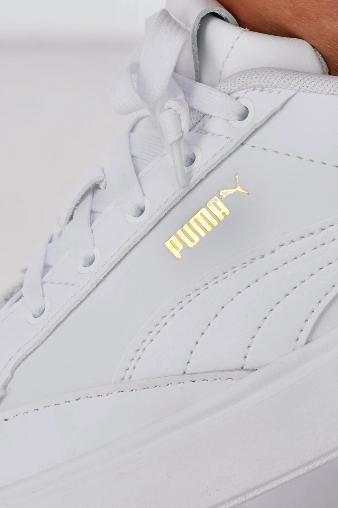 Puma Laijla Leather Womens White