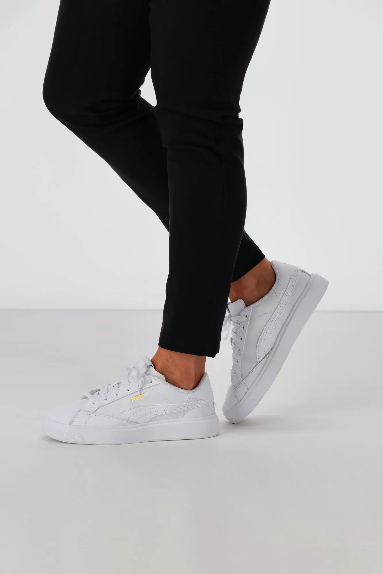 Puma Laijla Leather Womens White
